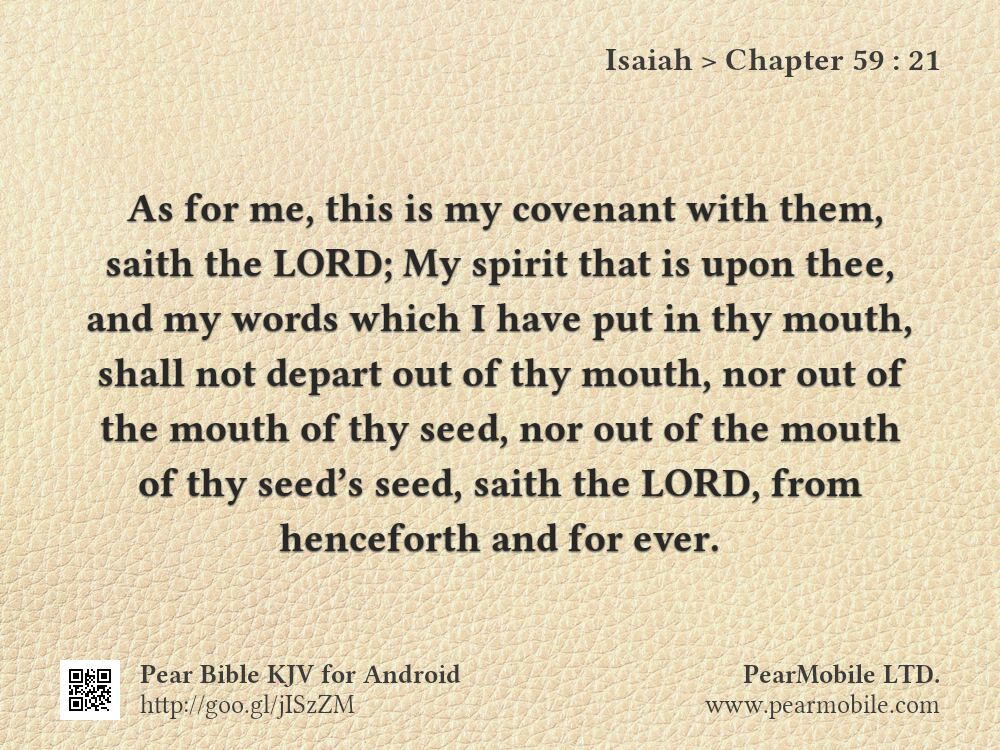 Isaiah, Chapter 59:21